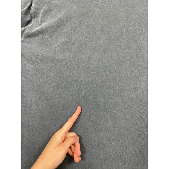 Buck Mason Slub Curved Hem Long Sleeve Tee Blue Gray XL - Picture 2 of 15